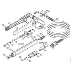 Genuine Stihl RE115 K / E - Spray gun, Spray lance/wand