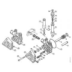 Genuine Stihl RE116 K / B - Pump, valve block