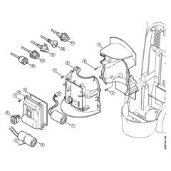 Genuine Stihl RE116 K / C - Cover, Switch housing