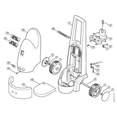 Genuine Stihl RE116 K / D - Chassis, Machine cover