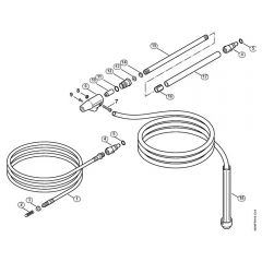 Genuine Stihl RE118 / L - Pipe cleaning kit, Wet sand jet-stream kit