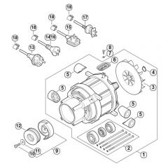 Genuine Stihl RE120 / B - Electric motor, Connecting cable