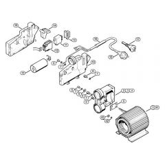 Genuine Stihl RE120 K / B - Electric motor, Pedal switch