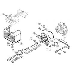 Genuine Stihl RE120 K / O - Pump cover RE 100 K