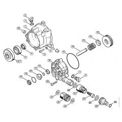 Genuine Stihl RE125 K / B - Drive housing, Pump casing