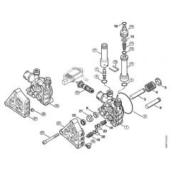 Genuine Stihl RE126 K / B - Pump, valve block