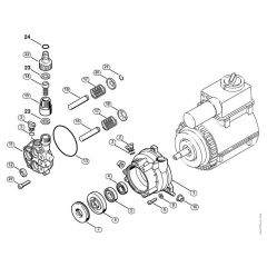 Genuine Stihl RE140 K / C - Pump RE 140 K