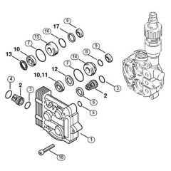 Genuine Stihl RE140 K / E - Valve block