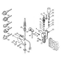 Genuine Stihl RE140 K / F - Regulation valve block, Power cable