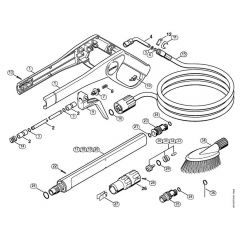 Genuine Stihl RE140 K / H - Spray gun, Spray lance/wand