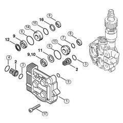 Genuine Stihl RE141 K / E - Valve block