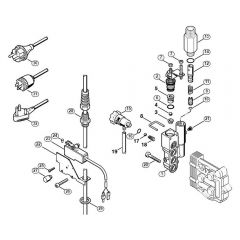 Genuine Stihl RE141 K / F - Regulation valve block, Power cable