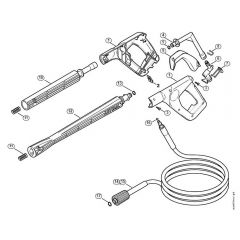 Genuine Stihl RE141 K / H - Spray gun, Spray lance/wand