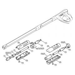 Genuine Stihl RE142 PLUS / J - Spray head, rotary nozzle