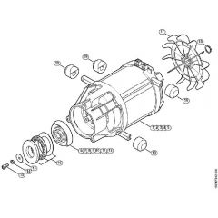 Genuine Stihl RE143 PLUS / A - Electric motor