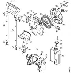 Genuine Stihl RE143 PLUS / G - Handle frame