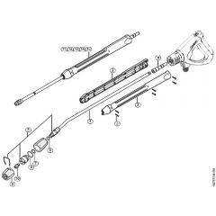 Genuine Stihl RE143 PLUS / M - RE 163 PLUS: Spray lance/wand