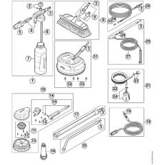 Genuine Stihl RE143 PLUS / N - Accessories RE 90 - 130 PLUS