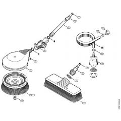 Genuine Stihl RE143 PLUS / Q - Washing brush, Suction hose  06/2019