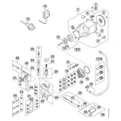 Genuine Stihl RE150 PLUS / B - Electric motor, Connecting cable, Valve block, Pump RE 150 PLUS