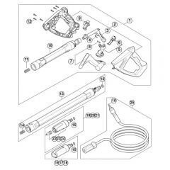 Genuine Stihl RE150 PLUS / F - Spray gun, Spray lance/wand