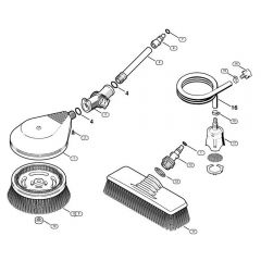 Genuine Stihl RE162 PLUS / N - Washing brush, Suction hose
