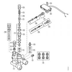 Genuine Stihl RE232 / D - Valve block, Control piston RE 232