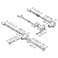 Genuine Stihl RE250 K / D - Regulation valve block