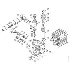 Genuine Stihl RE270 K / C - Valve block