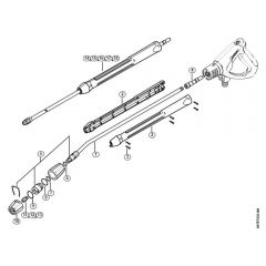 Genuine Stihl RE271 PLUS / K - Spray lance/wand