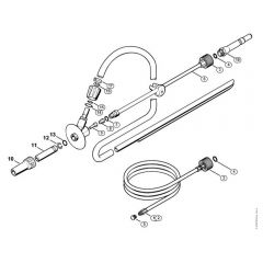 Genuine Stihl RE271 PLUS / P - Pipe cleaning kit, Wet sand jet-stream kit (40.2009)