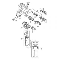 Genuine Stihl RE272 PLUS / H - Valve block, Water attachment RE 272 PLUS, RE 282 PLUS