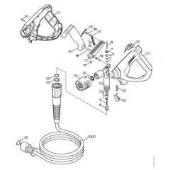 Genuine Stihl RE281 / J - Spray gun, High-pressure hose