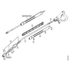 Genuine Stihl RE282 PLUS / N - Spray lance/wand