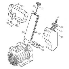 Genuine Stihl RE310 K / H - Handlebar, Container