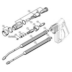 Genuine Stihl RE310 K / L - Spray lance/wand, Spray head Vario SP 300