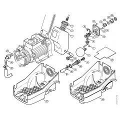 Genuine Stihl RE340 K / J - Water tank