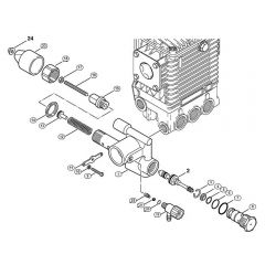 Genuine Stihl RE360 K PLUS / D - Regulation valve block