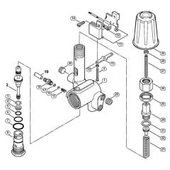 Genuine Stihl RE361 PLUS / E - Regulation valve block