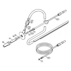 Genuine Stihl RE362 / M - Pipe cleaning kit, Wet sand jet-stream kit