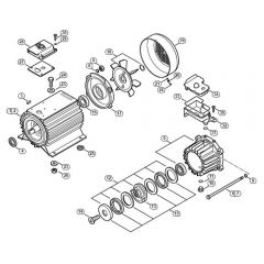 Genuine Stihl RE362 PLUS / A - Electric motor, Drive housing