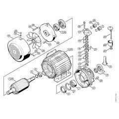 Genuine Stihl RE400 K / D - Electric motor RE 400 K, RE 401 K, Pump housing