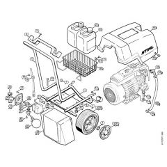 Genuine Stihl RE401 K / A - Chassis RE 400 K, RE 401 K