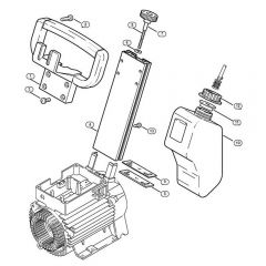 Genuine Stihl RE440 K / H - Handlebar, Container