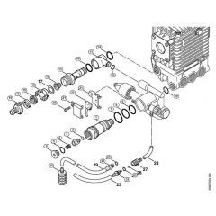 Genuine Stihl RE460 K / E - Regulation valve block