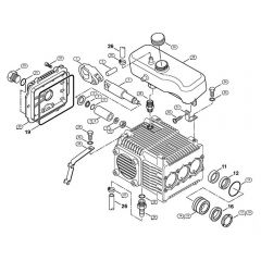 Genuine Stihl RE461 / C - Pump, piston