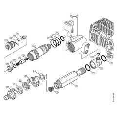 Genuine Stihl RE461 / F - Regulation valve block