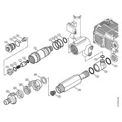 Genuine Stihl RE471 PLUS / F - Regulation valve block