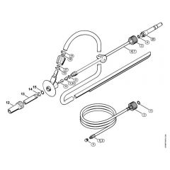 Genuine Stihl RE471 PLUS / R - Pipe cleaning kit, Wet sand jet-stream kit (40.2009)