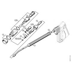 Genuine Stihl RE500 W / W - Spray lance/wand, Spray head Vario SP 300